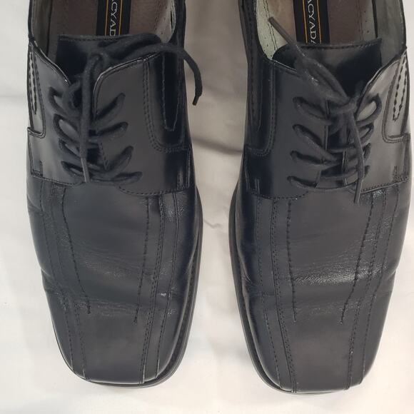 Stacy Adams Black Leather Oxford Lace Up Square Toe Dress Shoes Mens 9 main image 9